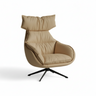 Lazy Leatherette Swivel Lounge Chair