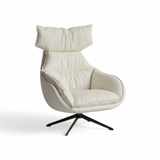Lazy Leatherette Swivel Lounge Chair