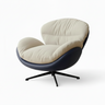 Dual-Tone Fabric & Leatherette Lounge Chair